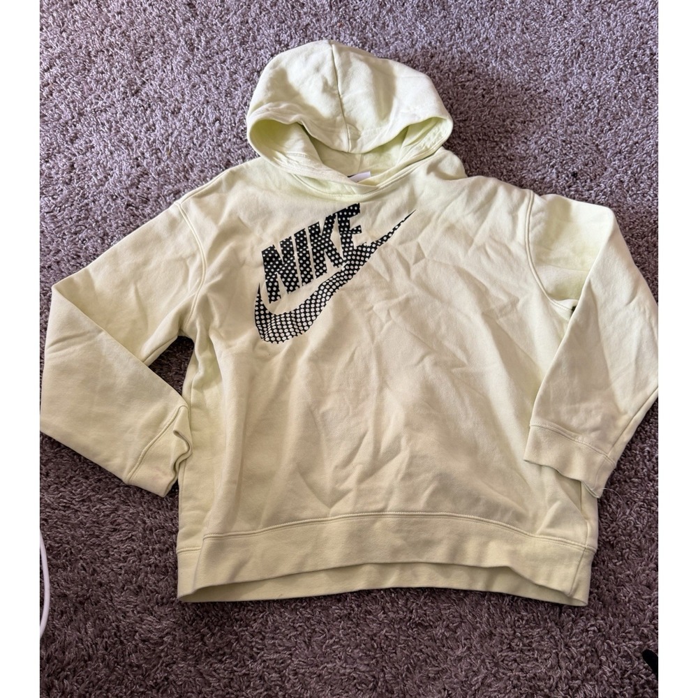Nike Sportswear Club Fleece Big Kids' Green Pullover Hoodie Size L A1-0087